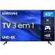 Smart TV 43” UHD 4K LED Samsung 43CU7700 - Wi-Fi Bluetooth Alexa 3 HDMI em oferta