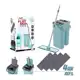 Mop Rodo Flat + Refil Extra Microfibra Esfregão Wash And Dry Tampa Vazao De Agua - WashDry em oferta