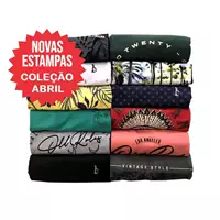 Imagem da promoção kit 04 Camisetas Camisas Masculinas Gola Redonda 100% Algodão - Old Rules