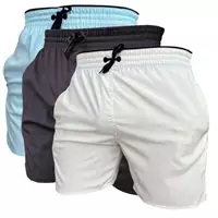 Imagem da promoção Kit 3 Short de Elastano Dry fit Bermuda de Praia Piscina e Academia