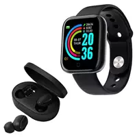 Imagem da promoção Relógio Smart Watch Digital D20 Masculino / Feminino + Fone Bluetooth Sem Fio