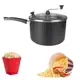 Panela de Pipoca Antiaderente Preto Top com Tampa de Vidro Temperado Forte - RL em oferta