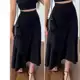 Saia Envelope Preta Mullet Midi Multiformas Blogueira Moda Tendência Versátil Feminina em oferta