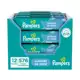 Kit Lenços Umedecidos para Limpeza Pampers - Cuidado de Bebê 576 Unidades em oferta