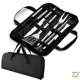 Kit Churrasco 9 Peças Com Estojo Faca Garfo Pegador Espetos Espátula Pincel - ZZ em oferta