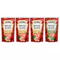 Imagem da promoção Kit Molho de Tomate Tradicional Heinz 300g - 3 Unidades + Molho de Tomate Manjericão 300g