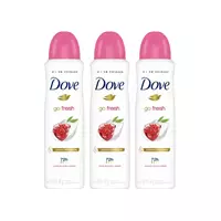 Imagem da promoção Desodorante Aerossol Antitranspirante Feminino - Dove Go Fresh 150ml 3 Unidades