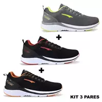 Imagem da promoção kit 3 Pares Tenis Masculino Casual Dia a Dia - RDW