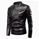 Jaqueta Couro Forrada Masculina Casual - WEBMS em oferta