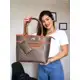 Bolsa Sacola Feminina Grande Estampada Forrada - Gouveia Costa em oferta