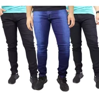 Imagem da promoção Kit 3 Calça Masculina Jeans com Elastano Slim Fit Promoção