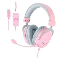 Imagem da promoção Headset Gamer Fifine H9, Som Surround 7.1, USB, Console e PC, Rosa - H9P