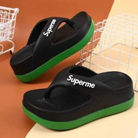 Imagem da promoção sandalia Novo Estilo Antiderrapante Flip-Flops com sola grossa Altura com sola macia