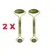 2 Rolos Massageador Pedra De Jade Massagem Facial Anti Rugas em oferta