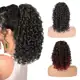 Aplique Rabo De Cavalo Cacheado Curto 45cm Premium Preto em oferta
