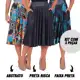 Kit 3 Saias Godê Plissada Moda Feminina Evangelica em oferta
