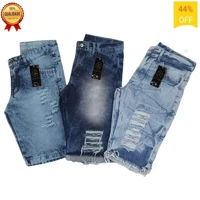 Imagem da promoção KIT 3 Bermudas jeans Moda masculina jeans De Ótima Qualidade Modelo Rasgada Premium