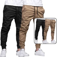 Imagem da promoção Calça Jogger Masculina Sarja ou jeans 4 bolsos com punho elástico streetwear varias cor