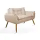 Poltrona Luxo Namoradeira Opala Sala Quarto - Balaqui Decor em oferta