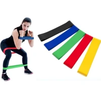 Imagem da promoção Faixa Elástica de Resistência Mini Band para Treino Yoga Pilates Treino Academia Musculação (Kit 5)