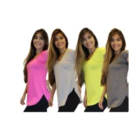 Imagem da promoção KIT 3 Blusas Tapa BumBum Fitness academia 10827