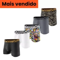 Imagem da promoção Kit 5 Cuecas Boxer Box Microfibra Original Adulto Duomen