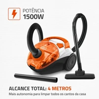 Imagem da promoção Aspirador de Pó AP-15 Mondial Filtro Hepa Turbo 2000 1500W