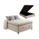 Cama Box Baú + Colchão de Viúva Classic Molas Pocket 128x188x64cm - Lucas Home em oferta
