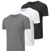 Imagem da promoção Kit 3 Camisetas Masculinas Básicas Poliéster Dia a Dia Lisas Premium