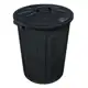 Kit 2 Cesto Lixeira 65 Litros Fechado Cor Preta Arqplast em oferta