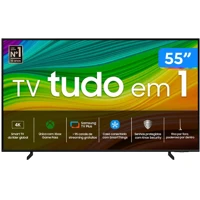 Imagem da promoção Smart TV 55" 4K UHD QLED Samsung 55Q60DA Wi-Fi Bluetooth Alexa 3 HDMI 2 USB