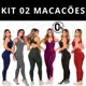 KIT 2 Macacão Longo Legg Fitness Academia (BOJO REMOVÍVEL) EXCELENTE QUALIDADE em oferta