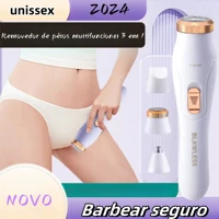 Imagem da promoção Depiladora De Barbear Recarregável Elétrica Multifuncional 3 em 1 -HX-302