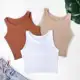 Kit 3 Cropped Feminino Top Regata Liso Básico Suplex Forro Duplo em oferta