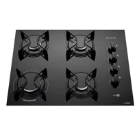 Imagem da promoção Cooktop 4 Bocas Preto Com Mesa Vidro Atlas Agile Up Bivolt