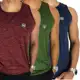 Kit 3 Camisetas Regata Masculina Dry Fit Academia Moda Fitness sem manga em oferta