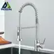 Torneira Cozinha Gourmet De Latão Monocomando Preto Torneira De Bica Dupla Com Spray Extensor em oferta