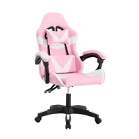 Imagem da promoção Cadeira Giratória Gamer KL1 - Branco e Rosa - KLOOF