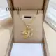 Dalati Colar de Aço Titânio Colar de Aço Dalati Anjo Fuqin Light Luxo Lindo Colar de Diamante Comple em oferta