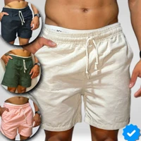 Imagem da promoção kit 2 Shorts Linho Masculino Básico Mauricinho Premium - Bermuda em Linho moda Praia verão