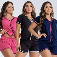 Imagem da promoção Kit 3 Pijamas Blogueirinha Com Botões