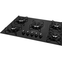 Imagem da promoção Cooktop a Gás, 5 Bocas, Mondial, Preto/Inox, Bivolt - CTG-02