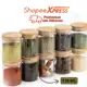 jogo 10 Potes Design Sofisticado Temperos Mantimentos Tampa De Madeira , bambu em oferta