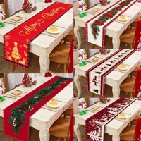 Imagem da promoção Corredor De Mesa De Natal De Linho Vermelho