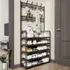 Sapateira /Cabideira Multiuso 4 ou 5 ANDARES C /Ganchos em oferta