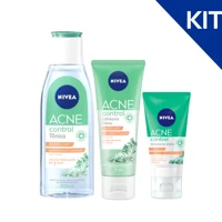 Imagem da promoção KIT NIVEA ACNE CONTROL Tônico Facial 200ml + Esfoliante Facial 75ml + Hidratante Facial 50ml