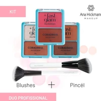 Imagem da promoção KIT Blush Duo + Pincel de Blush Vegano Ana Hickmann Coradinha Fast Glam