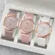 3PCS/Set Relógios De Moda Femininos Casual Leather Band Relógio Analógico De Quartzo (Sem Caixa) em oferta
