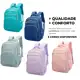 Mochila Escolar Bolsa Feminina Nova Notebook Grande Compartimento Impermeável Reforçada para Viagem em oferta
