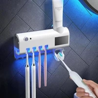 Imagem da promoção Aplicador Pasta de Dente Dispenser Porta Escovas Com Esterilizador UV